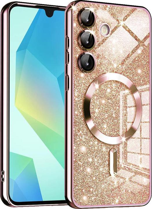 Image du produit Techsuit - Luxury Glitter MagSafe - Samsung Galaxy A16 4G / A16 5G - Rose Gold (Samsung Galaxy A16 5G)