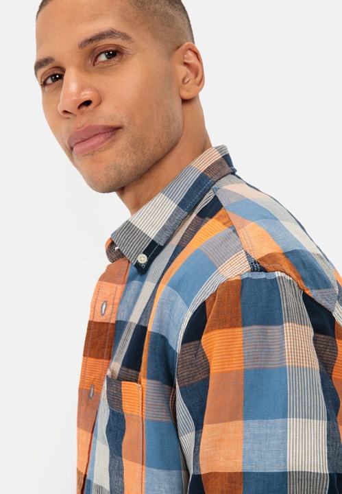 Image du produit Camel Active Chemise à carreaux en lin mélangé (L)