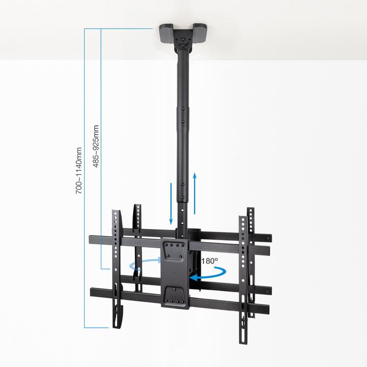 Actual product image Tooq Technology Ceiling Mount for 2 Screens 43‘-86’, Black