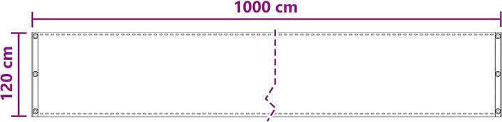 Produktbild vidaXL Balkonsichtschutz (1000 cm)