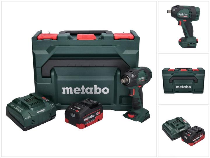 Produktbild Metabo SSW 18 LTX 300 BL Akku Schlagschrauber 18V 480Nm 1/2" Brushless ( 602395840 ) + 1x Akku 5,5Ah (Akkubetrieb)