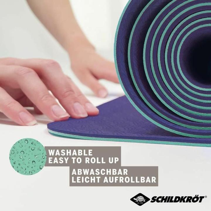 Actual product image Schildkröt Fitness mat navy mint 180 x 60 x 0.4 cm (4 mm)