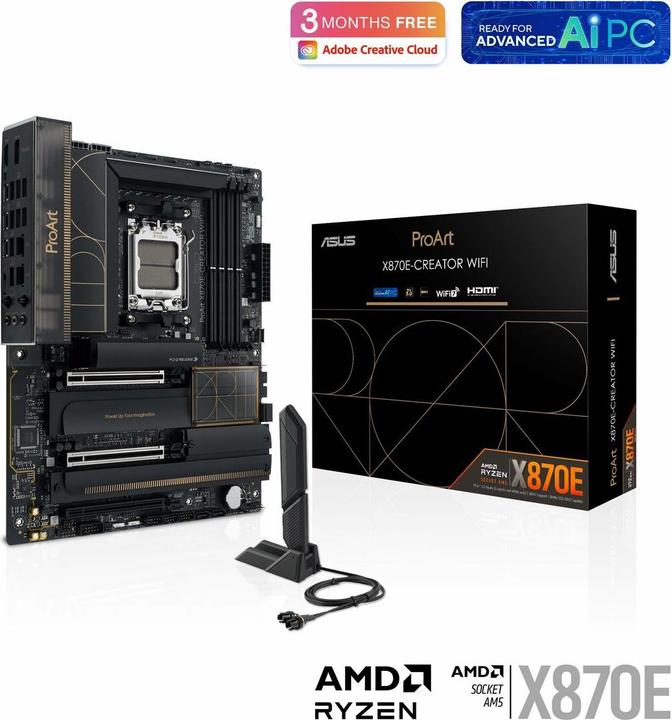 Actual product image ASUS ProArt X870E-CREATOR WIFI (AM5, AMD X870E, ATX)