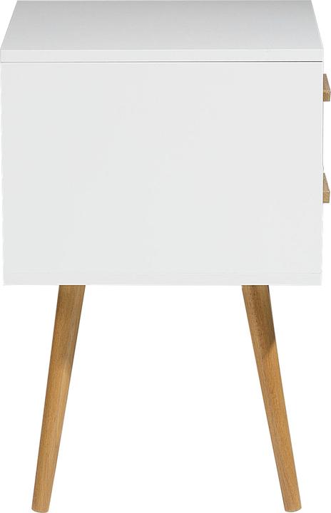 Produktbild Beliani Nachttisch weiss 2 Schubladen ALABAMA klein (40 x 40 x 61 cm)