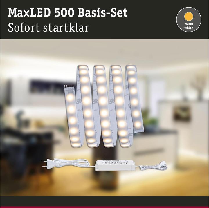 Image du produit Paulmann Kit MaxLED 500 Stripe (Blanc chaud, 150 cm, Intérieur)