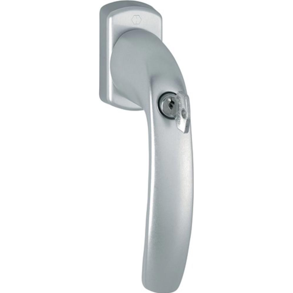 Hoppe, Türgriff + Fenstergriff, Fenstergriff New York 0810SVS/U10 Aluminium F1 / naturfarbig 35 mm abschliessbar (Türgri...