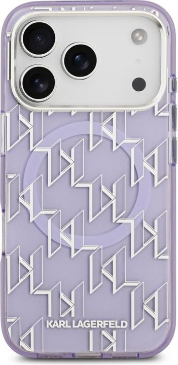 Actual product image Karl Lagerfeld - IML MagSafe KL Monogram (KLHMP17LHMIKLMEU) - iPhone 17 Pro - Purple (Apple iPhone 17 Pro)
