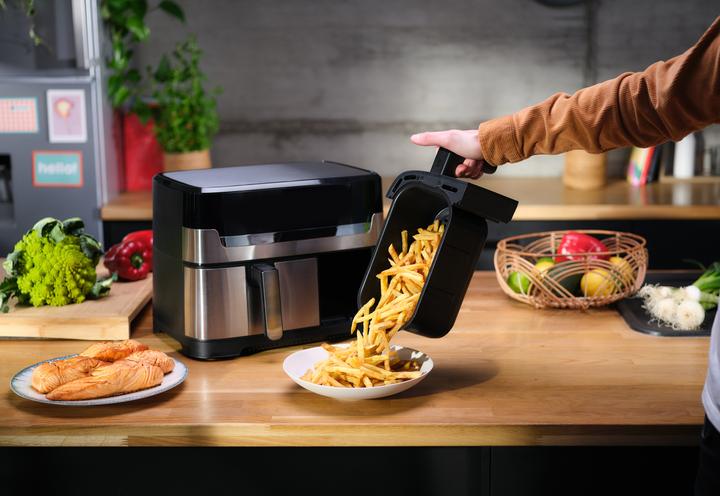 Productafbeelding Tefal EY905D Dual Easy Fry & Grill, roestvrij staal
