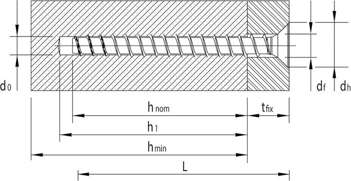 Actual product image Heco MULTI MONTI plus F screw anchor 6.0 x 140 mm 50 pcs ( 48507 ) Concrete screw, countersunk head (50 Screws per piece)