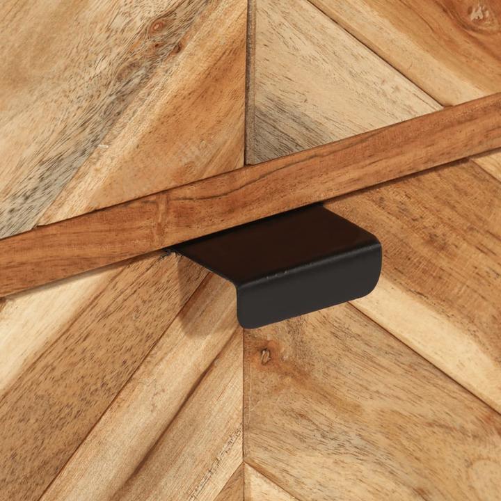 Produktbild vidaXL Badschrank Akazie und Eisen (40 x 30 x 100 cm)
