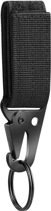 Actual product image JTI Snap hook with key ring - black