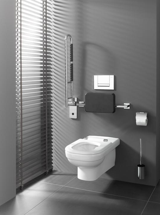 Produktbild Emco Toilettenbürstengarnitur SYSTEM 2 Standmodell, Behälter chrom chrom