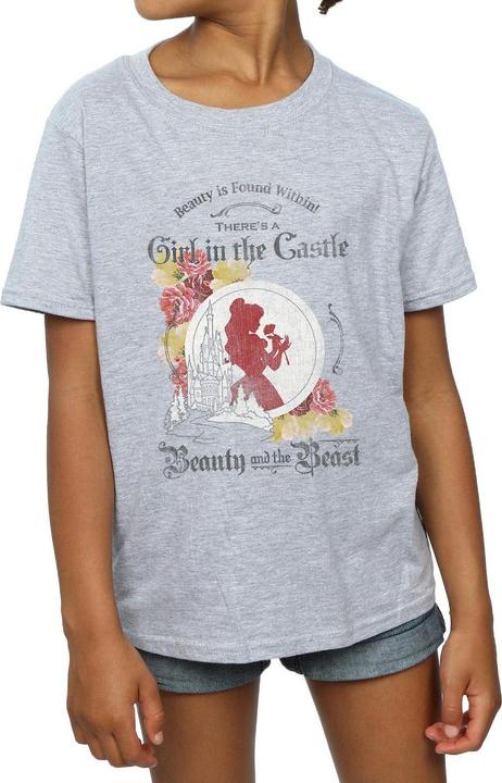 Produktbild Disney Beauty And The Beast Girl in The Castle TShirt Mädchen (140, 146)
