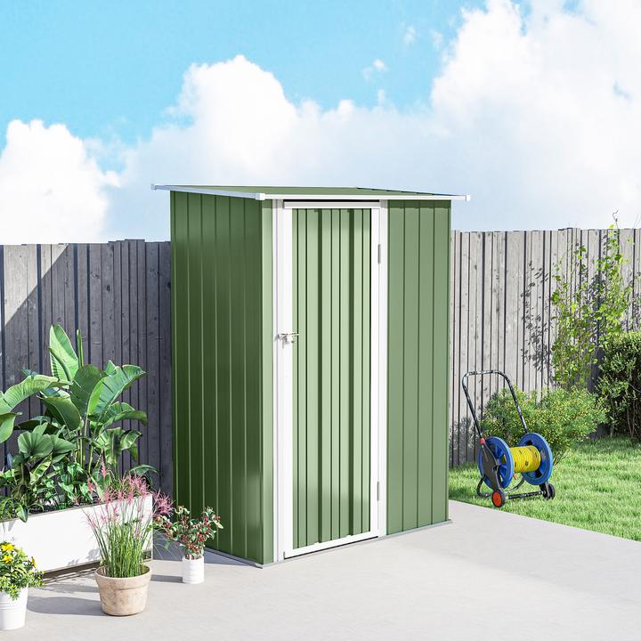 Actual product image Outsunny Equipment shed with mono-pitch roof