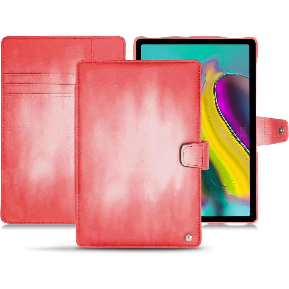 Noreve Lederschutzhülle Wallet (Galaxy Tab S5e), Tablet Hülle, Rosa