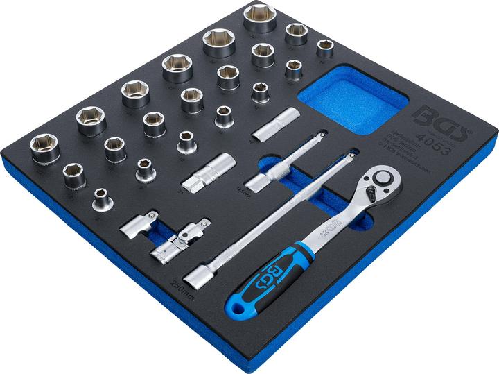 Actual product image BGS Tool Tray 2/3: Socket Set 12.5 mm (1/2 ") 27 pcs.