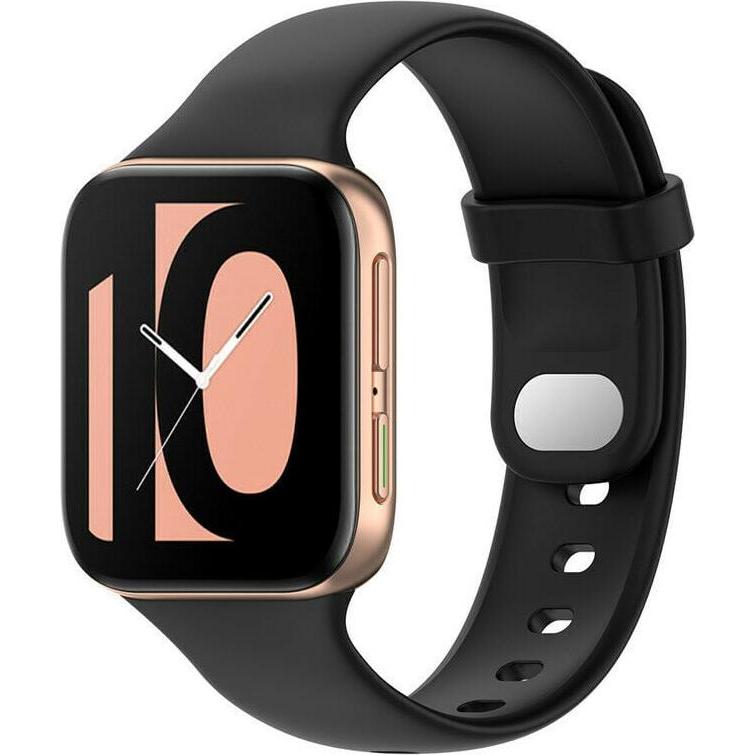 Thumbnail - Strap-it Silikonarmband (Silikon), Uhrenarmband, Schwarz