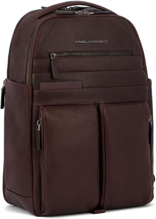 Actual product image Piquadro Sac à dos pour ordinateur et iPad avec portelumière, bretelle ajustable et protection RFID