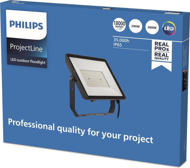 Actual product image Philips ProjectLine 8719514954489 LED Floodlight 200 W Warm White (18000 lm, IP65)