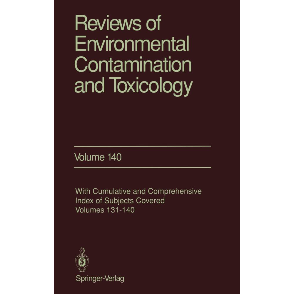 Reviews of Environmental Contamination and Toxicology, Fachbücher von George W. Ware