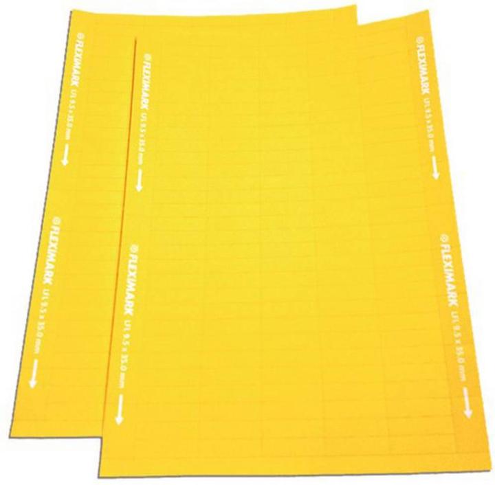 Produktbild Lapp LappKabel FLEXIMARK Flexilabel LFL Etiketten je Blatt: 84 FLEXIMARK ETIKETT LFL9,9-66 CYB YEWH Gel