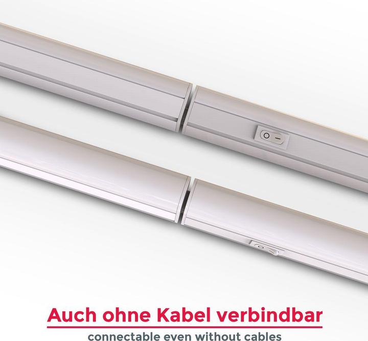 Immagine prodotto B.K.Licht Luce LED sottopensile, bianca, LED/8W, set di 2 (800 lm)