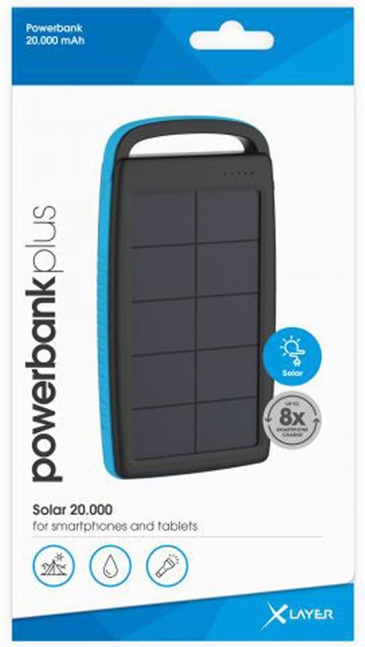 Produktbild Xlayer Solarlader Powerbank (20000 mAh, 74 Wh)