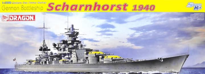 Actual product image 1:350 German Battleship Scharnhorst 1940