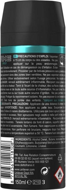 Actual product image AXE Apollo (Spray, 150 ml)