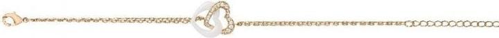Actual product image Ceranity Plaque Bracelet - White Ceramic - Heart - Zirconia (Ceramic)