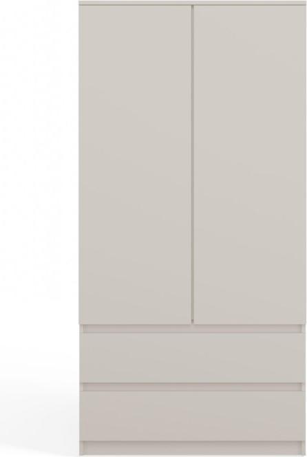 Produktbild Topeshop Duża szafa z półkami, Malwa, 90x50x180 cm, kaszmir (90 x 50 x 180 cm)