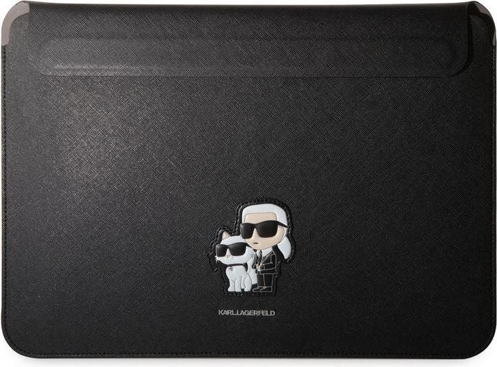 Produktbild Karl Lagerfeld Sleeve KLCS14SAKCPMK 14" czarny/black Saffiano Karl&Choupette (14", Apple)