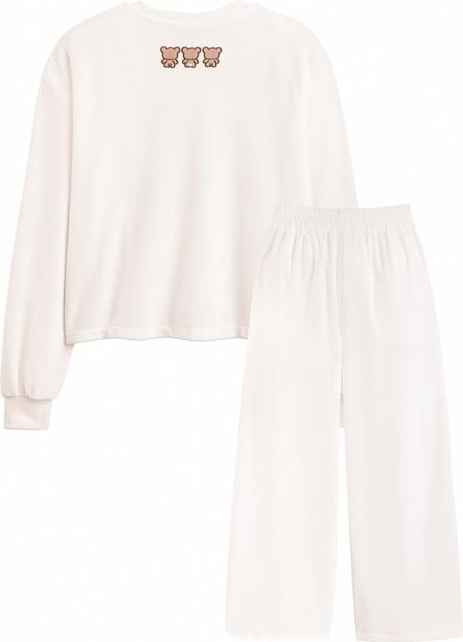 Actual product image La Redoute Collections Velvet pyjamas with bear motif (140)