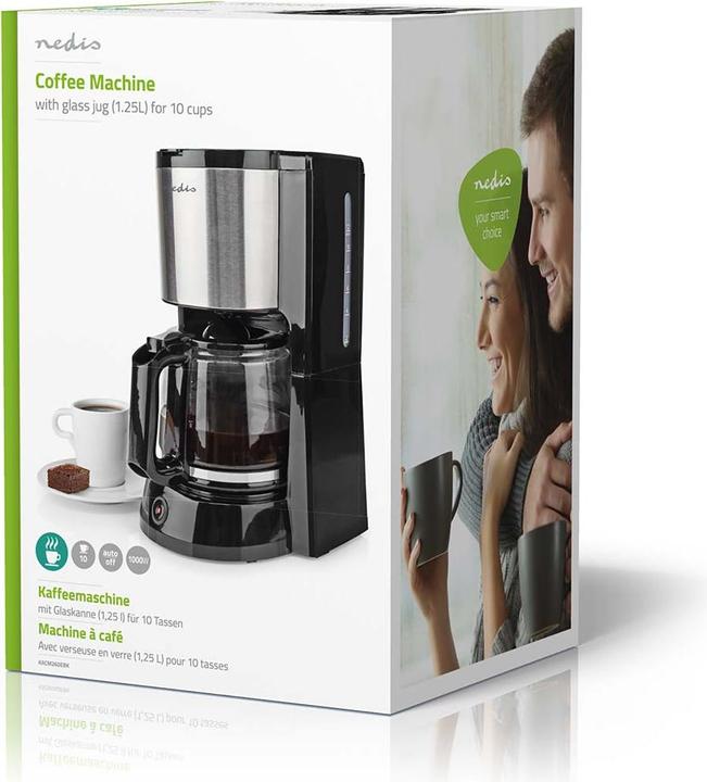 Actual product image Nedis Coffee maker | max. capacity: 1.5 l | number of cups at once: 12 | Keep warm | Black
