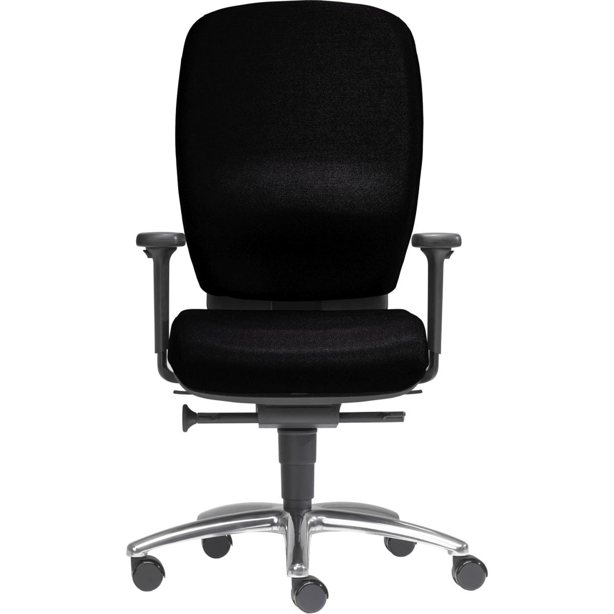 Sitwell, Bürostuhl, Büro-Drehstuhl Lady Comfort mit Armlehnen Alu-Fusskreuz schwarz