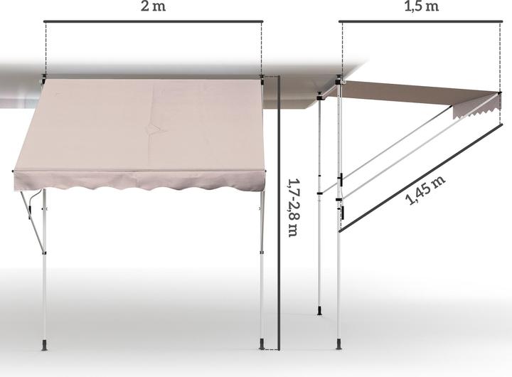 Actual product image Outsunny Clamping awning (2 m)