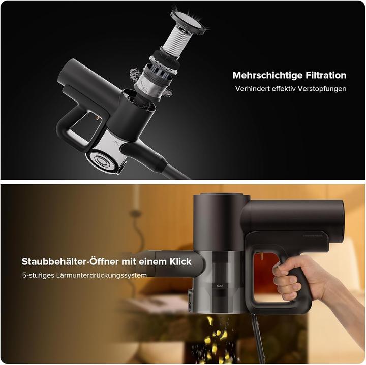 Actual product image Roborock F25 Combo Nass Trockensauger&Akku Staubsauger,5-in-1,Selbstreinigung und -trocknung,20kPa