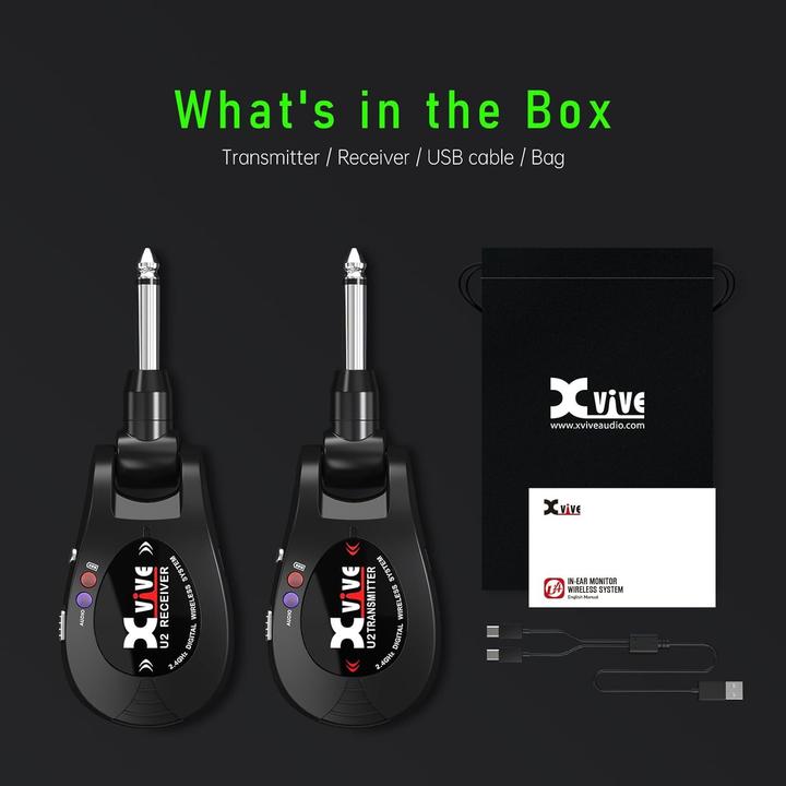 Produktbild Xvive U2 Black draadloos gitaarsysteem (Wireless System)