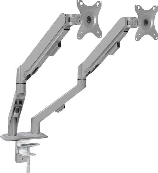 Produktbild Hermex Doppel-Monitorhalterung Monitorarm 2 Monitore Tischhalterung (Tisch, 30", 9 kg)