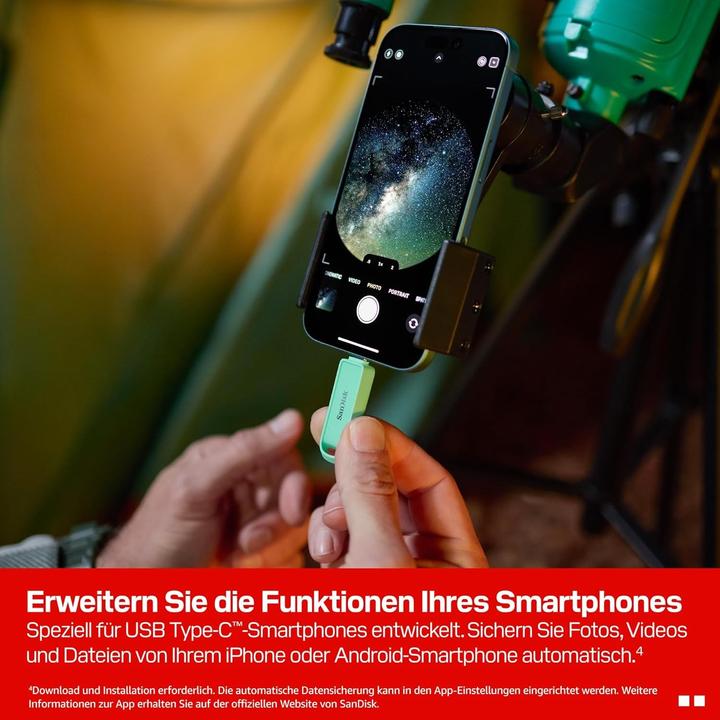 Immagine prodotto SANDISK Phone Drive USB-C Seafoam Green 512GB (512 GB, USB-C)