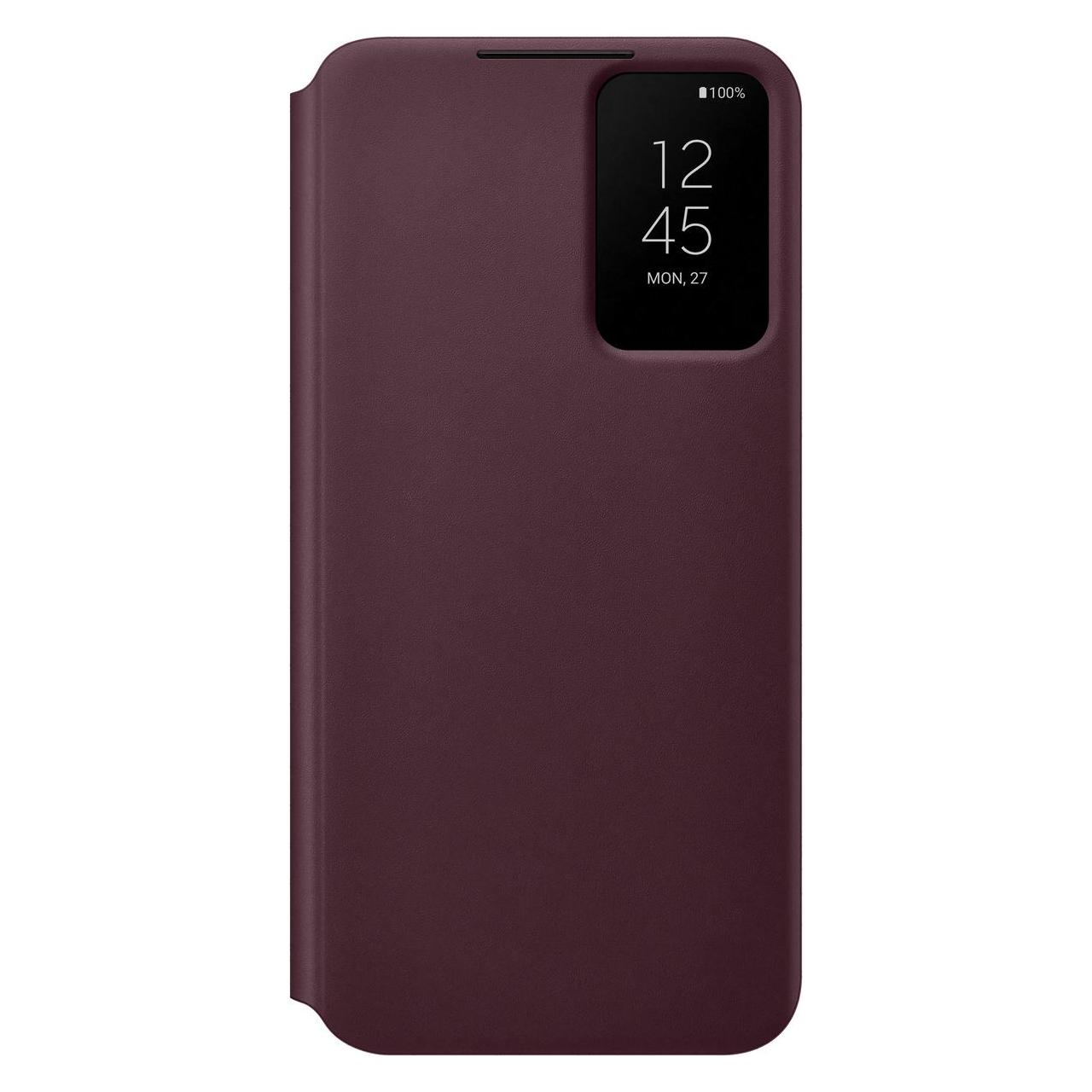 Samsung Clear View Cover (Samsung Galaxy S22+), Smartphone Hülle, Rot