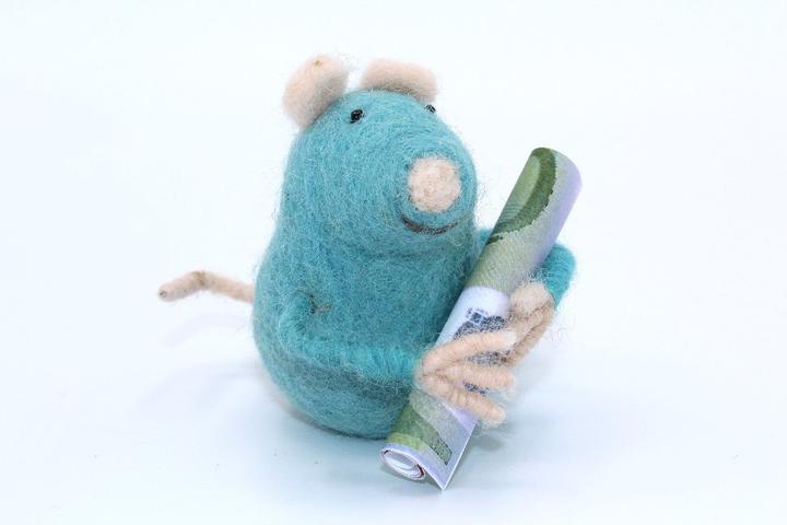 Produktbild Geldmäuse, 5-7 cm, türkis.U004-06