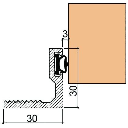 Thumbnail - Hebgo, Türbeschlag + Scharnier, Schwellenwinkel 170