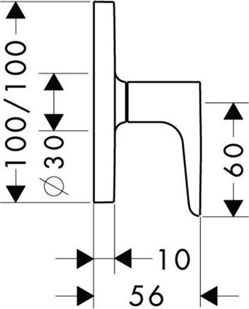Immagine prodotto Axor Citterio M Valvola d'intercettazione da incasso DN15 / DN20