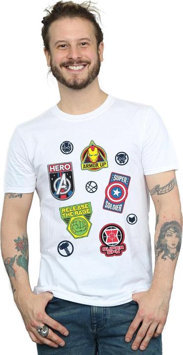 Produktbild Avengers Hero Badges TShirt (XXL)
