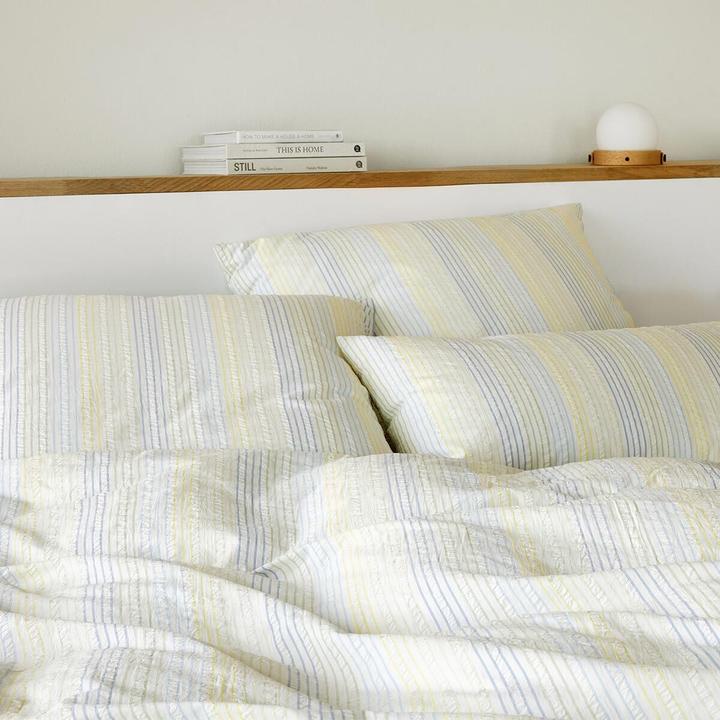 Image du produit Elegante Web-Seersucker Bettwäsche Dueodde kiwi (Set de linge de lit, 135x200 cm + 80x80 cm)