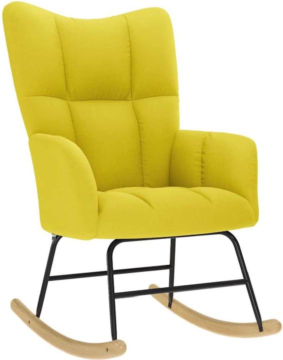 Actual product image vidaXL Schaukelstuhl mit Fusshocker