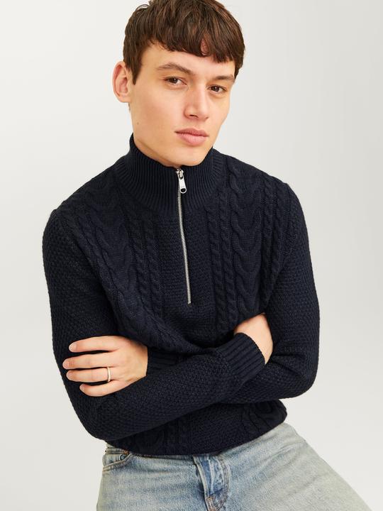 Immagine prodotto Jack & Jones Zip a quarto di dollaro monocolore Zip a quarto di dollaro (L)