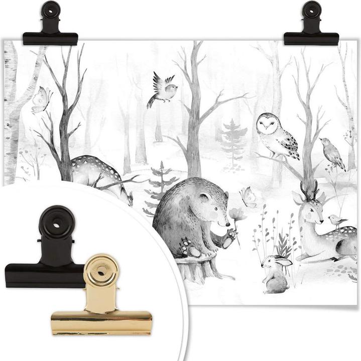 Produktbild Trenddeko Tierfreunde im Wald - (30 x 24 cm)