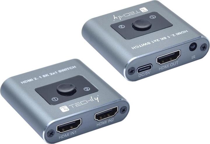 Techly 2x1 HDMI 2.1 8K Switch